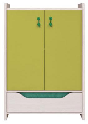 Тумба 081 коллекции Хихот в зеленом цвете